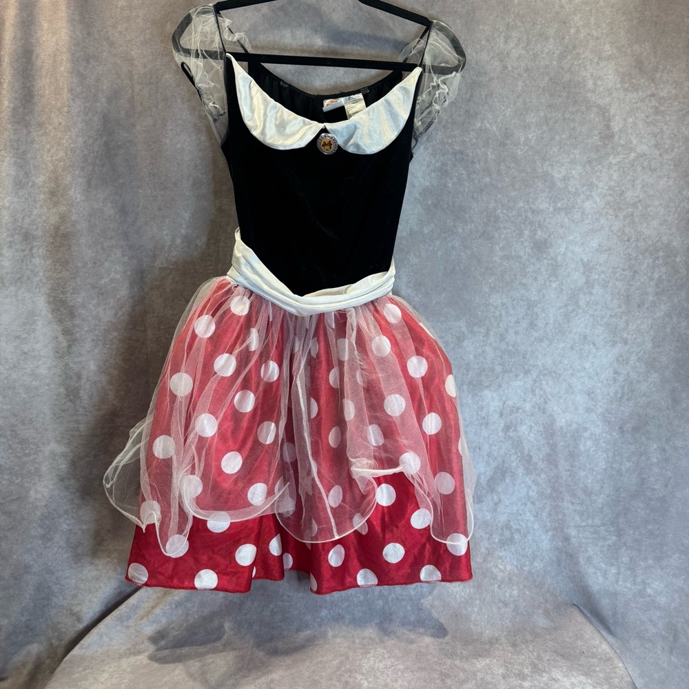 Halloween Red Black Pink Tulle Disney Minnie Mouse Girls Costume, Sz 12-14